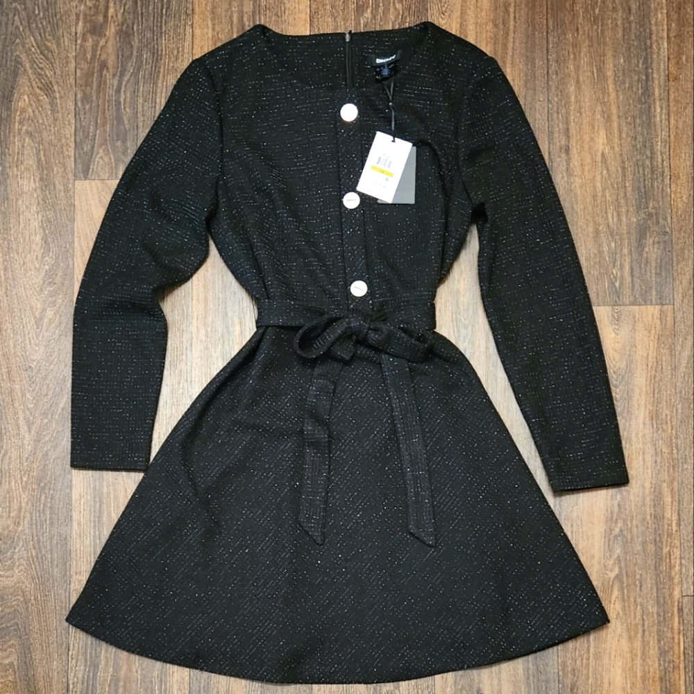 DKNY Black and Silver Dress